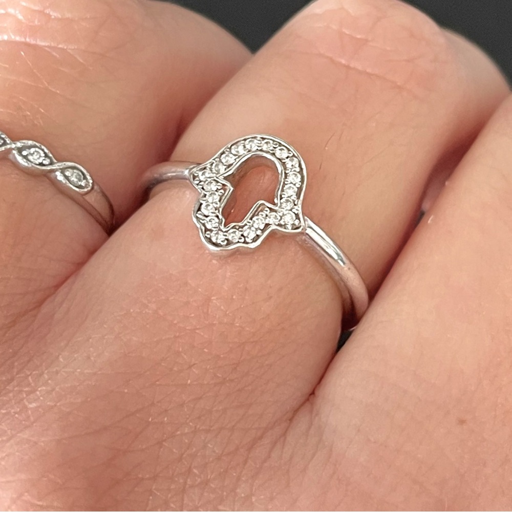 Sterling Silver ring with gems
